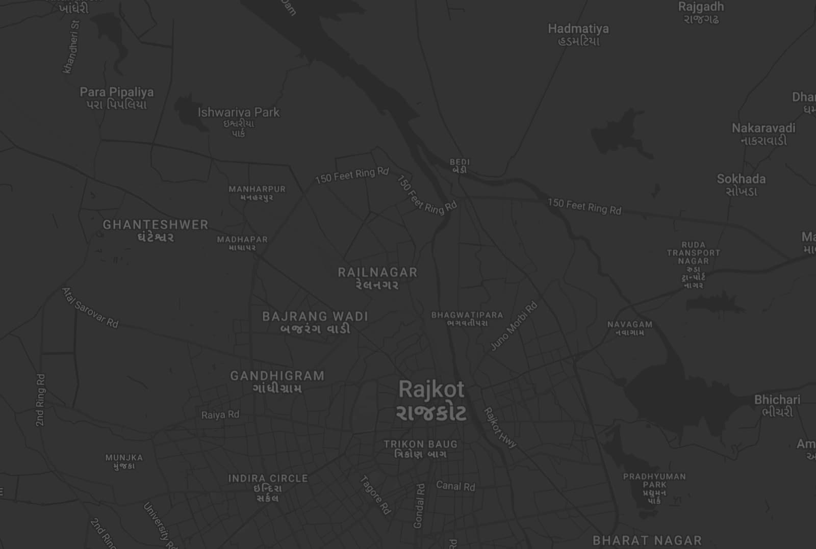 Map of Gandhi Society, Rajkot, Gujarat, India